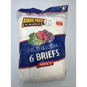 Fruit of the Loom Men's Briefs Sz M 34-36 Vintage NOS 6 pack  Medium 34-36 FOTL